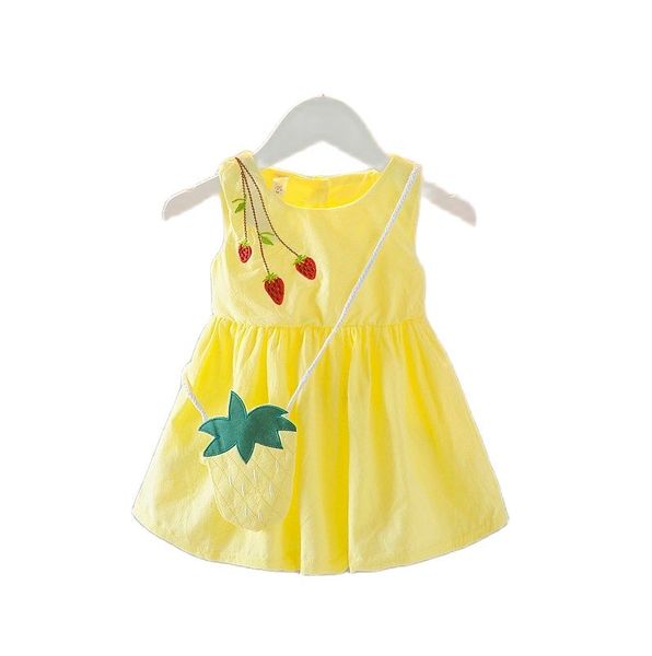 

female baby summer dress 1-3 years old suspender skirt baby skirt summer child little princess 6 girls girl dress summer, White