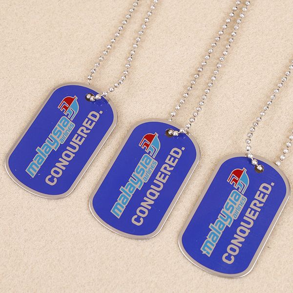 

stainless steel laser dog tag metal pet identity tag dog pendant necklace seal