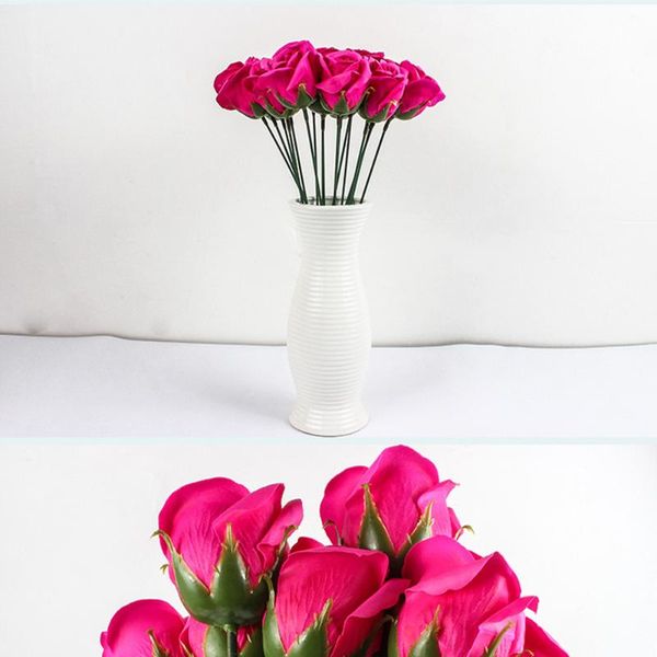 

decorative flowers & wreaths 200pcs 18cm artificial flower stem floral wire arrangement supplies for diy craft