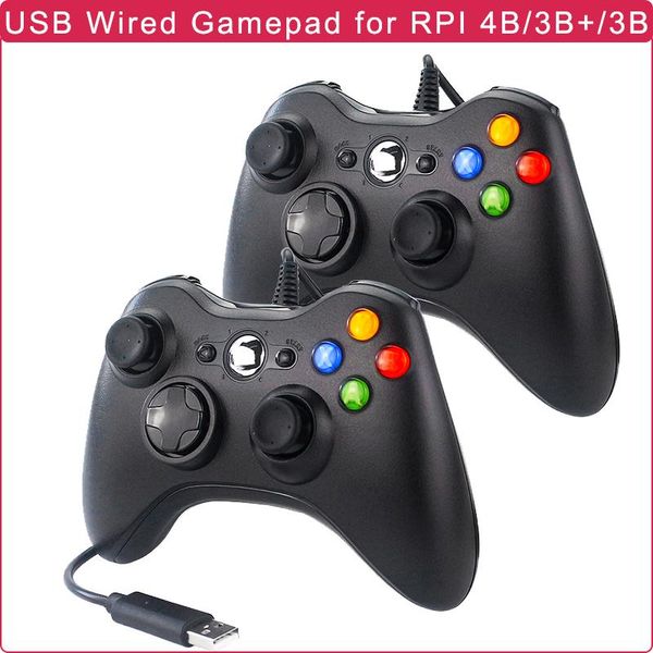 

wired gamepad controller vibration joypad for windows 7/8 raspberry pi 4/windows/retropie retroflag nespi superpi case game controllers & jo