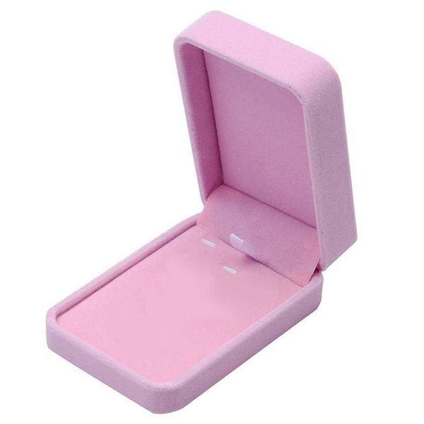 

jewelry pouches, bags velvet presentation gift jewellery ring necklace bracelet display box case (e, pink), Pink;blue
