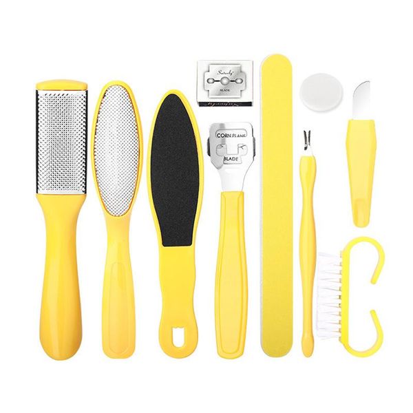 

nail art kits 10 in 1 professional foot care kit pedicure tools set stainless steel rasp dead skin remover clean toenail