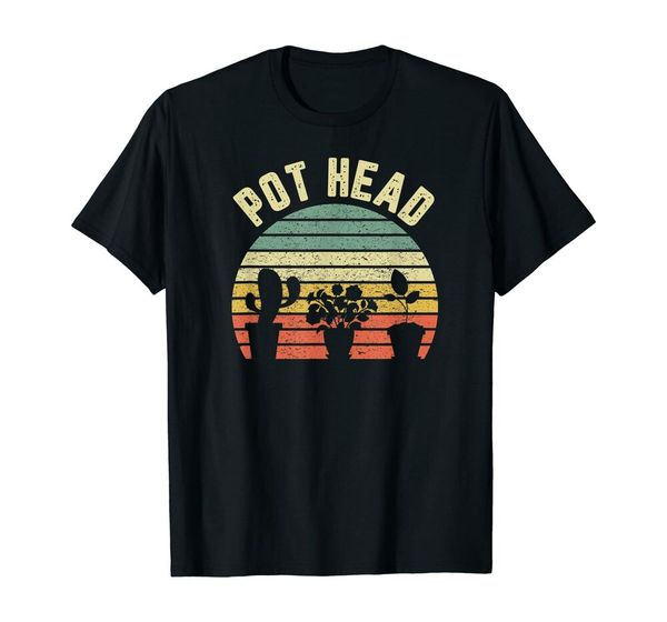 

pot head funny gardening gifts t-shirt size s-5xl, White;black