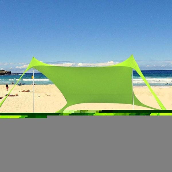 

tents and shelters family beach sunshade lightweight sun shade tent with sandbag anchors 4 pegs upf50+ uv large portable canopy drop