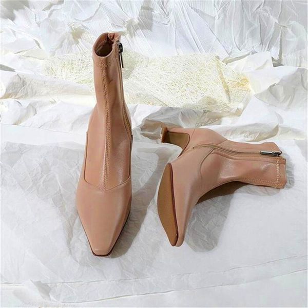 

boots botins de borracha mujer botas salto alto sapatos para mulheres, Black