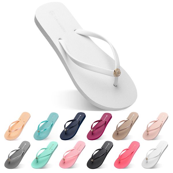 

twenty-seven slippers beach shoes flip flops womens green yellow orange navy bule white pink brown summer sport sneaker size 35-38, Black