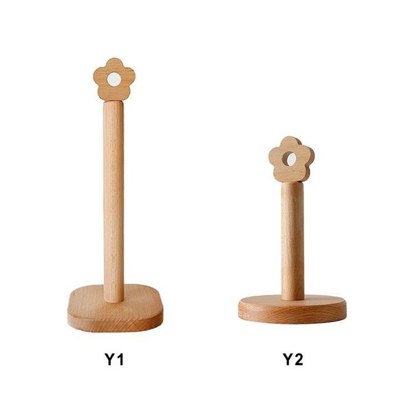 

towel racks japanese-style solid wood paper roll holder kitchen vertical beech rack small flower rag