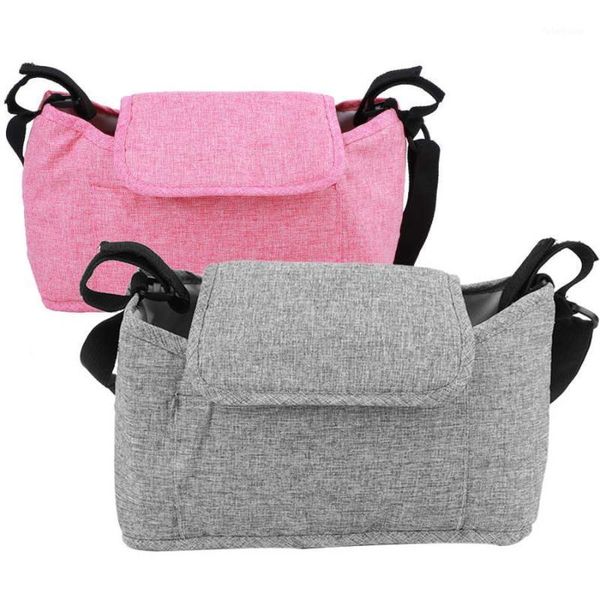 

stroller parts & accessories multi-function baby bag large-capacity universal organizer carriage pouch with shoulder straps1