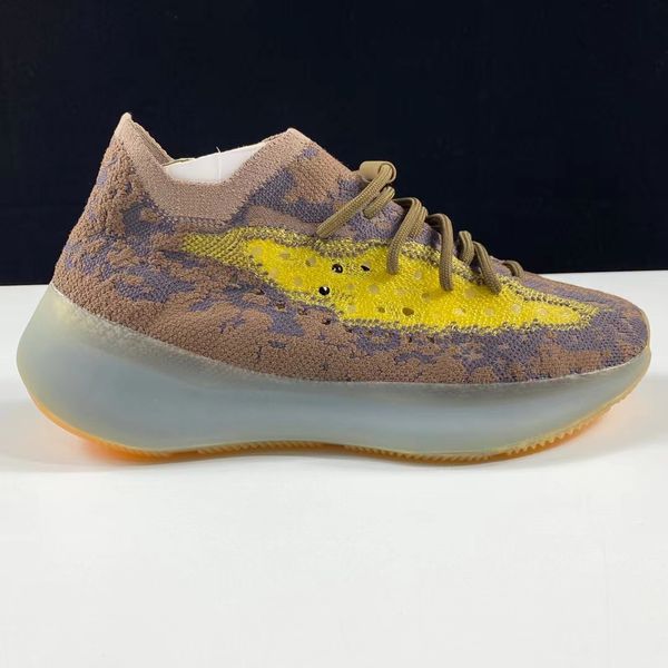 

80 mist reflective alien wave shoes men women stark white black citrin v3 sports sneakers chaussures brown 380 with box us4-13