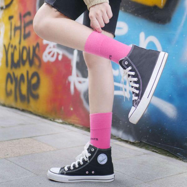 

autumn winter season letter cotton small fresh stockings, Black;white