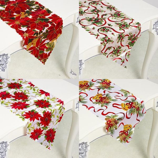 

christmas decorations t tablecloth flag table runner ma home party decorative santa claus tapestry runners1