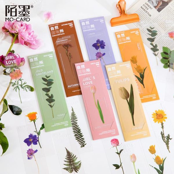 

bookmark 5sheets/pack kawaii cute flower leaf tulip rose pet bookmarks page marker stationery school office supplies papeleria sl3029