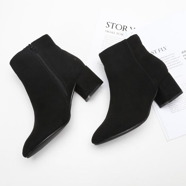 

women's large women's 42 43 children's middle heel martin boots black