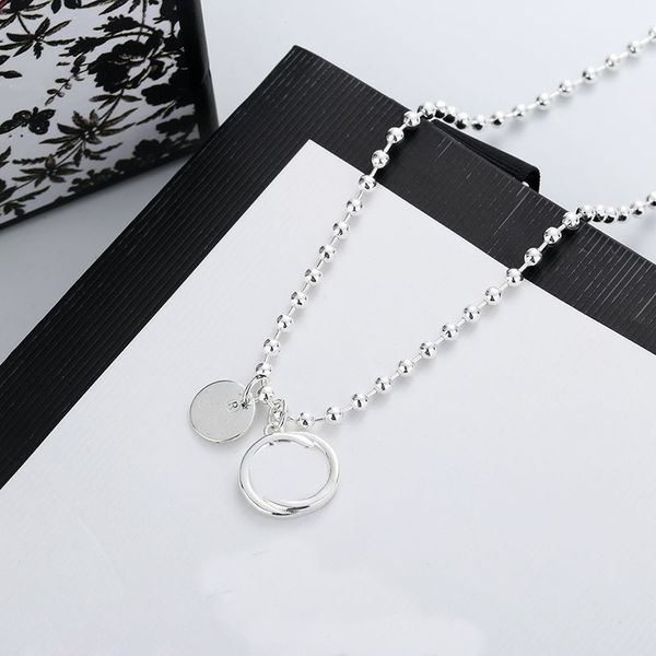 

personality letter plating necklace silver plated necklace for woman necklace gift fashion jewelry supply