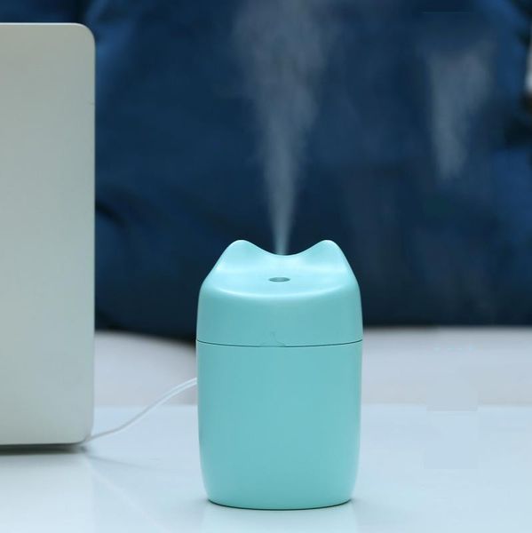 

essential oils diffusers portable ultrasonic humidifier 220ml cute cat usb aroma air diffuser humidificador difusor xmas gift for bedroom of
