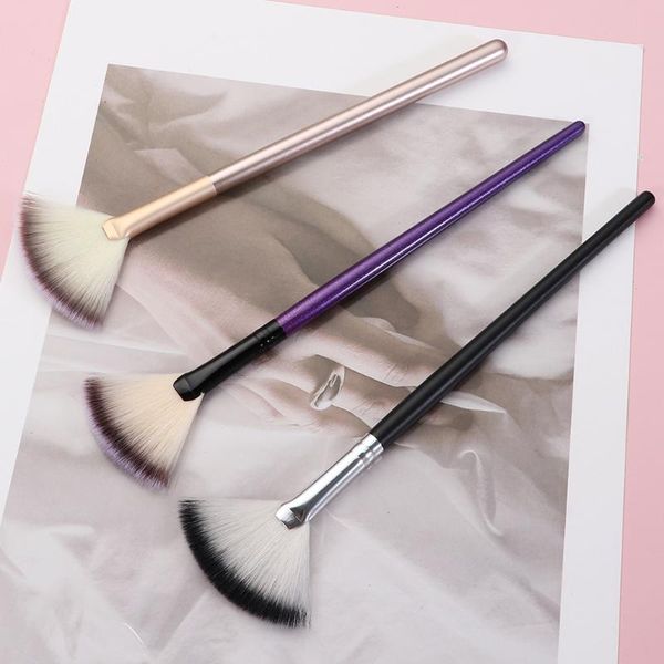 

makeup brushes 1pc practical facial fan soft portable powder blush cosmetic tools for women ladies girls gifts