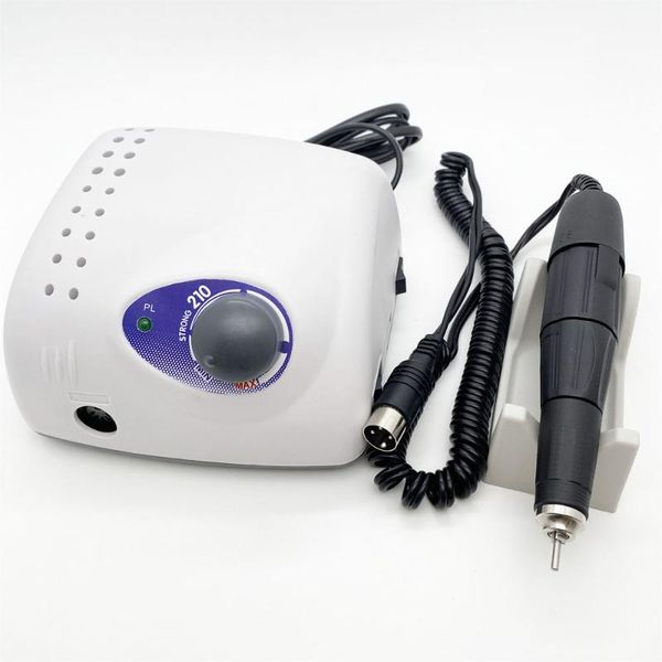 

nail drill & accessories strong 102l 65w machine electric 35000rpm equipment 210 art polishing tools