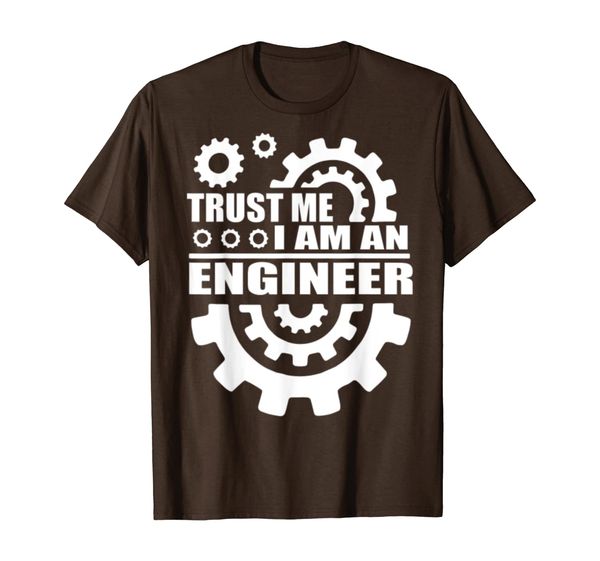 

funny science trust me i am an engineer t-shirt, White;black
