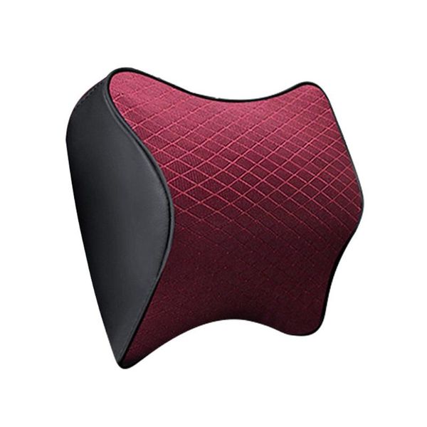 

seat cushions memory foam fabrics fatigue relieve pillow lumbar support back cushion headrest car neck