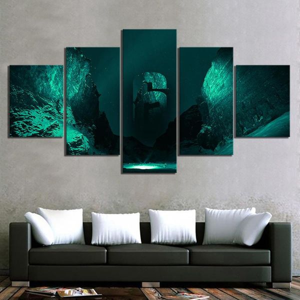 

paintings 5 piece video games rainbow six siege poster wall sticker tom clancy's 6 art print canvas for decor