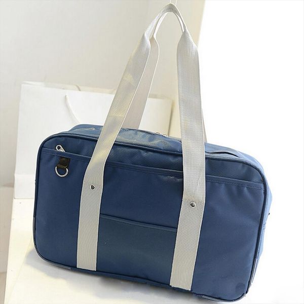 

school bags solid japanese handbags oxford travel bag high students bookbags single square shoulder