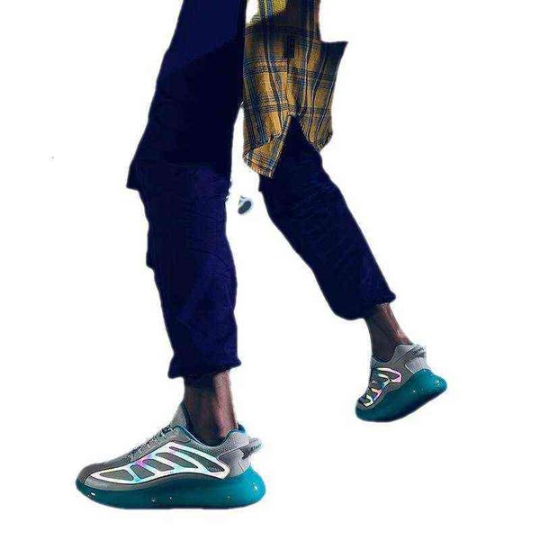 

jueying men's sho 2021 breathable popcorn casual nightwalker running trend