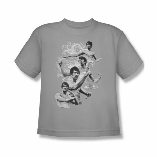 

bruce lee in motion youth short sleeve t-shirt sizes- s-xl new, White;black
