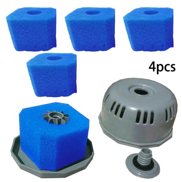 

4pcs/set pool filter sponge replacements for v1 s reusable swimming foam cartridge cleaning accessory & accessories