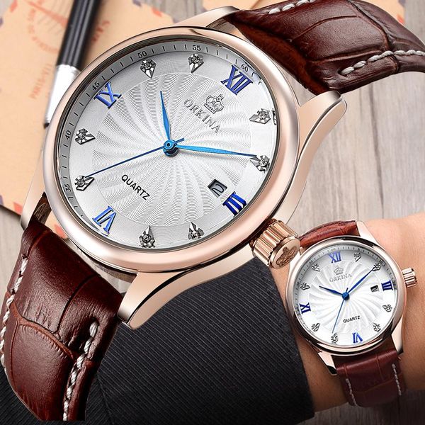 

wristwatches watch men 2021 fashion casual quartz clock mens watches leather business waterproof date calendar, Slivery;brown