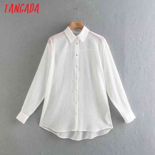 

women golden yarn white shirt long sleeve turn down collar chic female blusas xn193 210416