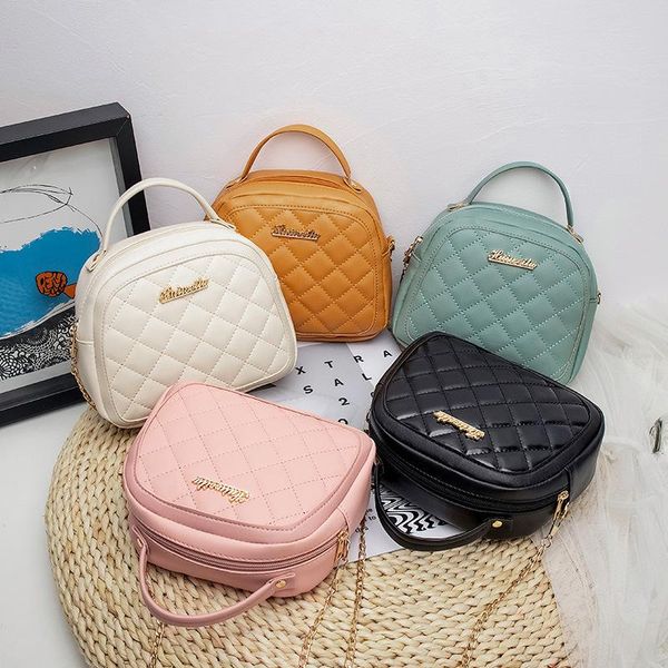 

women's bags 2021 embroidered chain crossbody small square bag fashion casual phone messenger shoulder multi-layer