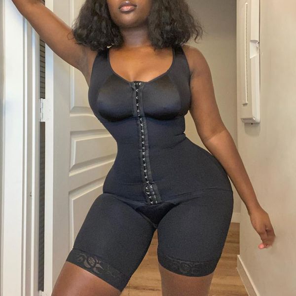 

women's shapers gaine colombienne sculpting full body shaperwear adjustable hook and eye open crotch women underwear compression bodysu, Black;white