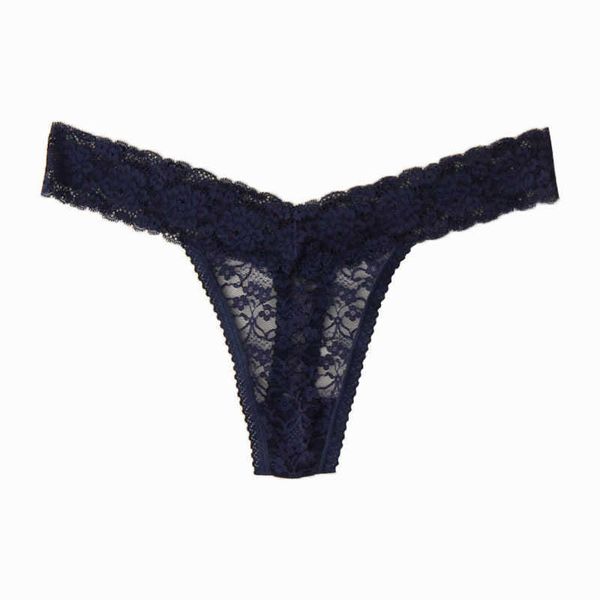 

g strings underwear lace traceless low waist transparent thong breathable women's, Black;white