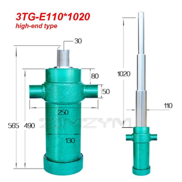 

professional hand tool sets hydraulic single-acting multi-section sleeve type cylinder heavy duty dump truck lifting accessories 1020mm