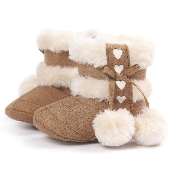 

first walkers 2021 cute baby soft sole snow boots crib shoes toddler bfof