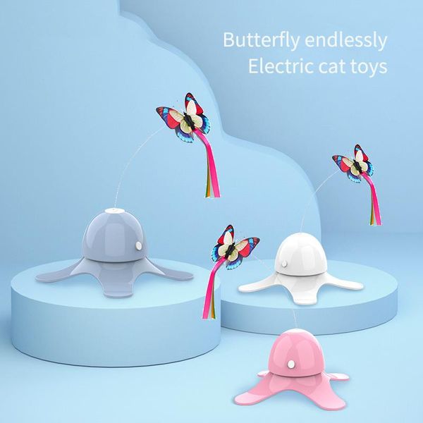 

cat toys electric toy turntable butterfly automatic teasing stick pet supplies
