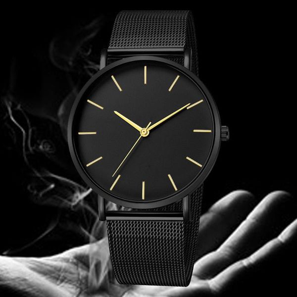 

wristwatches man fashion mens watches ultra thin quartz watch men casual slim mesh steel waterproof sport black relogio masculino, Slivery;brown