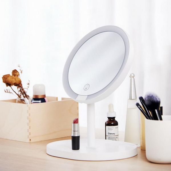 

compact mirrors led round detachable dressing and makeup mirror