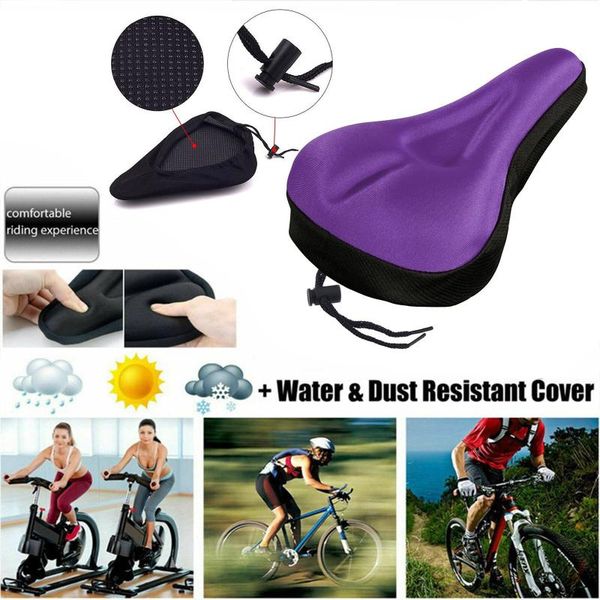 

bike saddles soft bicycle cycle extra comfort gel pad cushion cover for saddle seat accessories drop