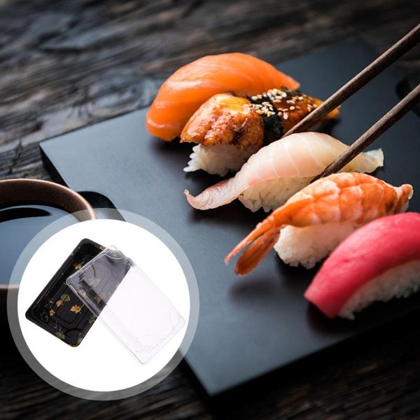 

gift wrap 50 pcs sushi box disposable food storage container bento
