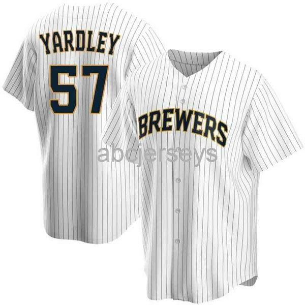 

eric yardley #57 stripe baseball jersey xs-6xl, Black