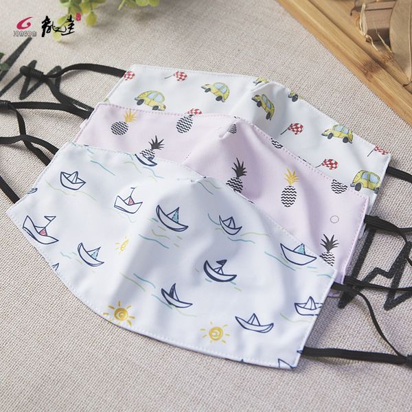 

printing cloth straight children's cartoon animation polyester ammonia mask non batch