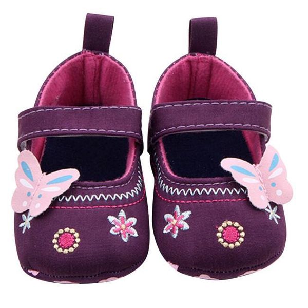 

fashion baby shoes butterfly soft sole embroidery born toddler first walkers casual non-slip 0-18 month