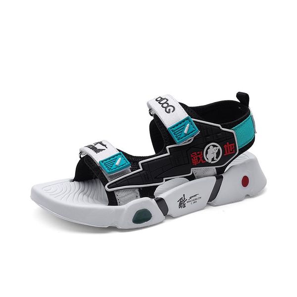 

sandals 2021 summer children's cool casual beach non-slip platform for children boys outdoor sneakers flat size 28-39, Black;red