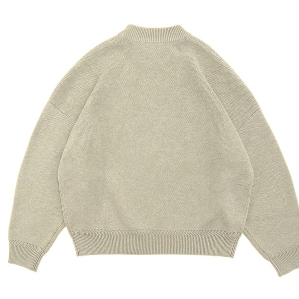 

2020ss ader loose sweater men woman 11 onesize crewneck vintage ader sweater, Black