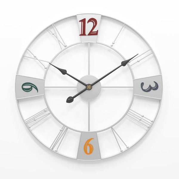 

large wall clock hanging clocks quiet metal modern watches decoration gift for living room 60cm