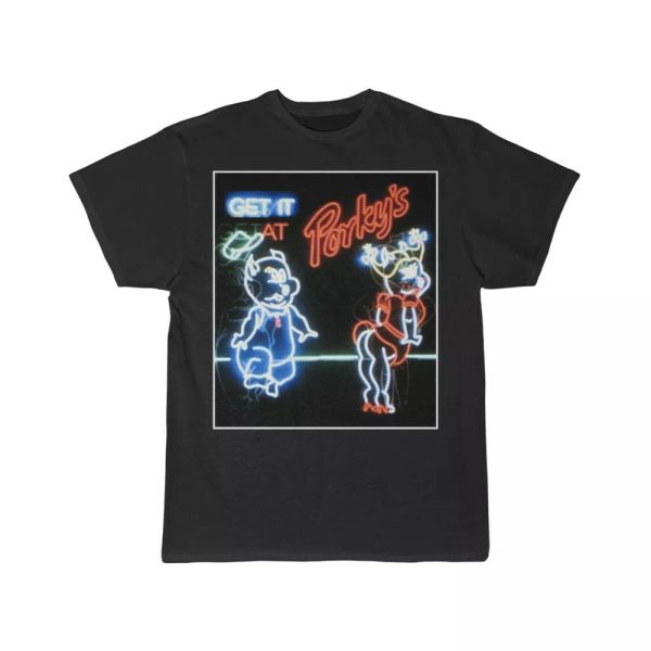 

porkys get it at porkys short sleeve tee, White;black