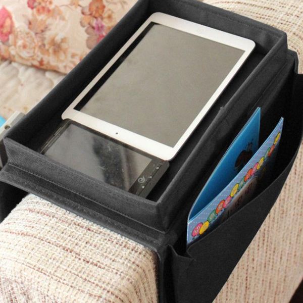

storage bags sofa chair arm bag waterproof oxford cloth rest organizer case