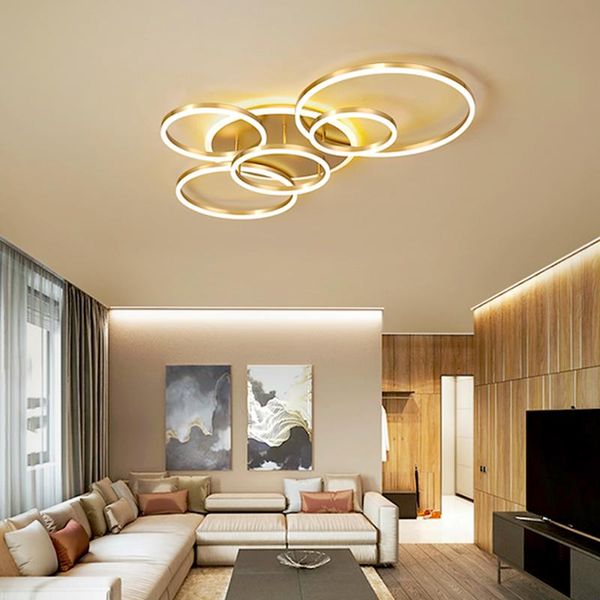 

ceiling lights luxury led modern crystal round downlight circle pendant three suspension lamp living decorative