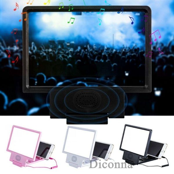 

mobile phone screen magnifier stereo speaker hd video with cell mounts & holders
